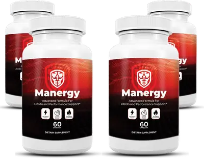 Manergy 4-bottle package, 120-day supply of male vitality supplement